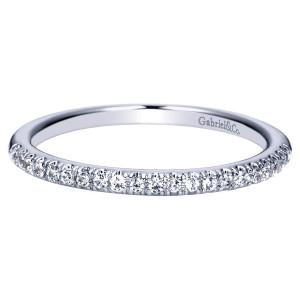 Gabriel 14 Karat Contemporary Wedding Band WB8558W44JJ