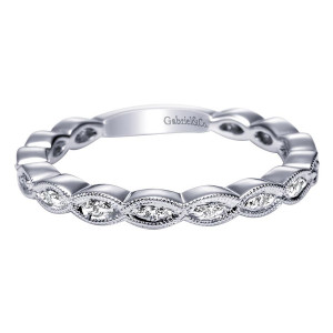 Gabriel 14 Karat Victorian Wedding Band WB4157W44JJ