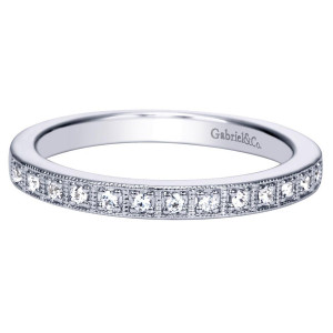 Gabriel 14 Karat Victorian Wedding Band WB8522W44JJ