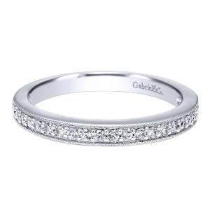Gabriel 14 Karat Victorian Wedding Band WB10209W44JJ