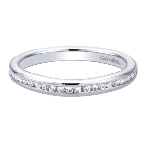 Gabriel 14 Karat Contemporary Wedding Band WB9350W44JJ