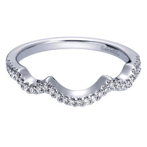 Gabriel 14 Karat Contemporary Wedding Band WB5705W44JJ