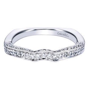 Gabriel 14 Karat Victorian Wedding Band WB4237W44JJ