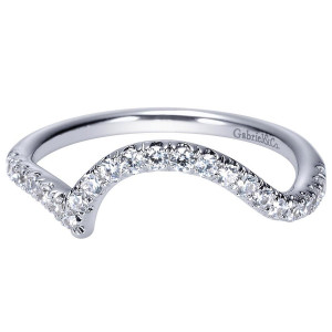 Gabriel 14 Karat Contemporary Wedding Band WB8664W44JJ