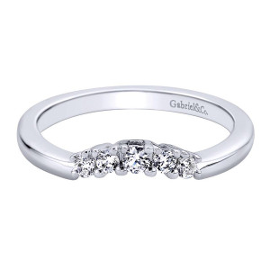Gabriel 14 Karat Contemporary Wedding Band WB9309W44JJ