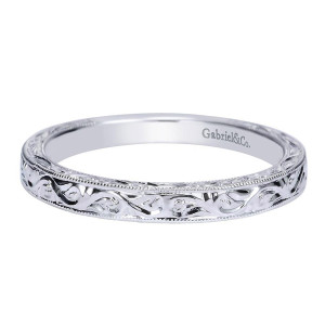 Gabriel 14 Karat Victorian Wedding Band WB8844W4JJJ