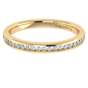Gabriel 14 Karat Contemporary Wedding Band WB7443Y44JJ