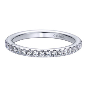 Gabriel 14 Karat Contemporary Wedding Band WB9448W44JJ