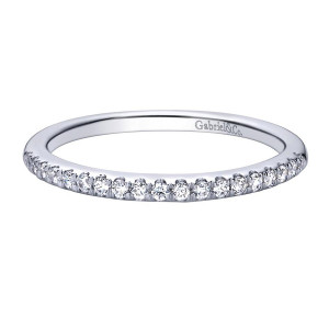 Gabriel 14 Karat Contemporary Wedding Band WB9498W44JJ