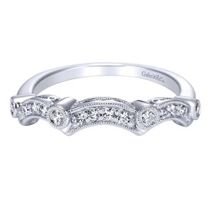 Gabriel 14 Karat Victorian Wedding Band WB4092W44JJ