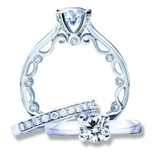 Verragio Platinum Paradiso Engagement Ring Paradiso-3049 R
