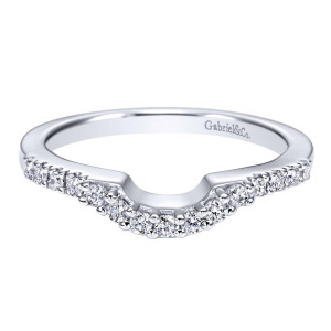 Gabriel 14 Karat Contemporary Wedding Band WB3732W44JJ