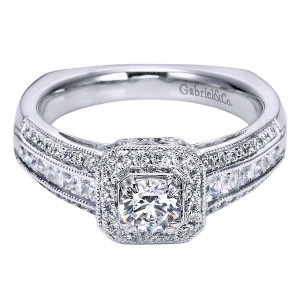 Gabriel 14 Karat Victorian Engagement Ring ER95974W44JJ