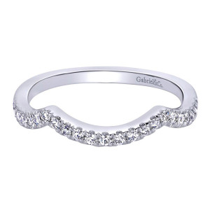 Gabriel 14 Karat Contemporary Wedding Band WB9646W44JJ