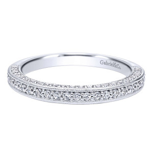 Gabriel 14 Karat Victorian Wedding Band WB10104W44JJ