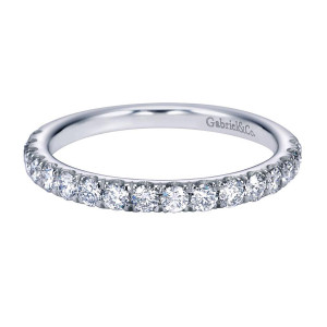 Gabriel 14 Karat Contemporary Wedding Band WB7292W44JJ