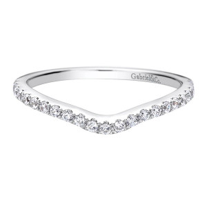 Gabriel 14 Karat Contemporary Wedding Band WB9247W44JJ