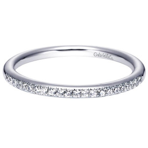 Gabriel 14 Karat Contemporary Wedding Band WB5412W44JJ