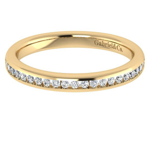 Gabriel 14 Karat Contemporary Wedding Band WB7229Y44JJ