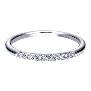 Gabriel 14 Karat Contemporary Wedding Band WB8724W44JJ