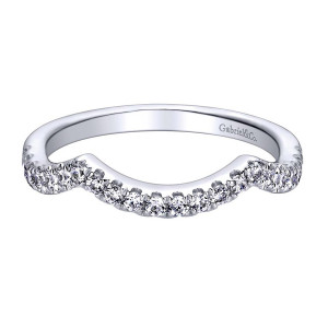 Gabriel 14 Karat Contemporary Wedding Band WB9342W44JJ