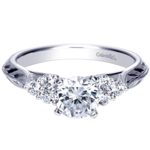 Gabriel 14 Karat Victorian Engagement Ring ER7994W44JJ