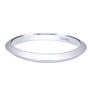 Gabriel 14 Karat Contemporary Wedding Band WB10941W4JJJ