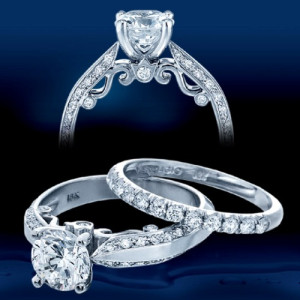Verragio 18 Karat Insignia Engagement Ring INS-7038