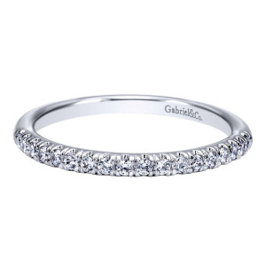 Gabriel 14 Karat Contemporary Wedding Band WB10121W44JJ