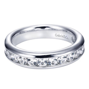 Gabriel 14 Karat Contemporary Wedding Band WB6131W44JJ