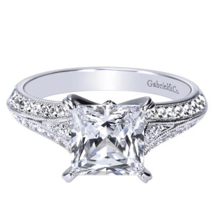 Gabriel 14 Karat Victorian Engagement Ring ER8753W44JJ