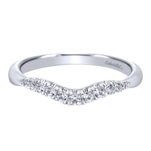 Gabriel 14 Karat Contemporary Wedding Band WB10423W44JJ