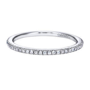 Gabriel 14 Karat Contemporary Wedding Band WB7786W44JJ