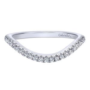 Gabriel 14 Karat Contemporary Wedding Band WB10093W44JJ