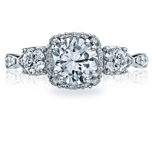 54-2CU65 Platinum Tacori Dantela Engagement Ring