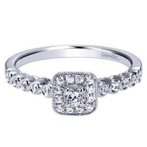Gabriel 14 Karat Contemporary Engagement Ring ER98725W44JJ