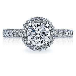 Tacori 38-25RD65 18 Karat Blooming Beauties Engagement Ring