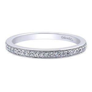 Gabriel 14 Karat Contemporary Wedding Band WB9658W44JJ