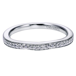 Gabriel 14 Karat Contemporary Wedding Band WB6389W44JJ