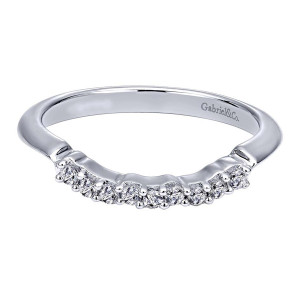 Gabriel 14 Karat Contemporary Wedding Band WB5846W44JJ