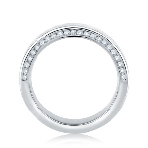 A.JAFFE 14 Karat Classic Diamond Wedding Ring GR1014