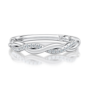 A.JAFFE 14 Karat Classic Diamond Wedding Ring MRCRD2544
