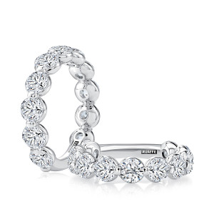 A.JAFFE 14 Karat Lotus Diamond Wedding Ring MRCRD3715T