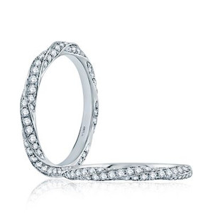 A.JAFFE 14 Karat Classic Diamond Wedding Ring WR1040