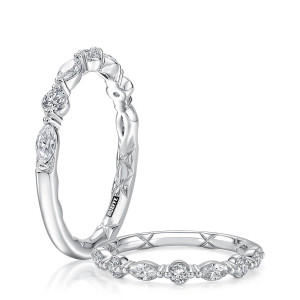 A.JAFFE 14 Karat Classic Diamond Wedding Ring WRC1373QH