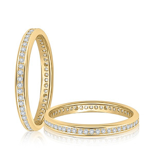 A.JAFFE 14 Karat Classic Diamond Wedding Ring WRC1598E
