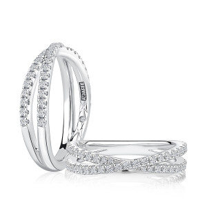 A.JAFFE 14 Karat Classic Diamond Wedding Ring WRC3731L