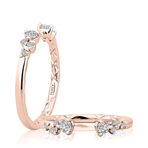 A.JAFFE 14 Karat Quilted Diamond Wedding Ring WRC4345Q