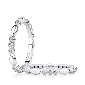A.JAFFE 14 Karat Classic Diamond Wedding Ring WRC4444E