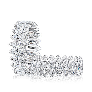 A.JAFFE 14 Karat Classic Diamond Wedding Ring WRMQE1209E
